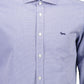 Elegant Blue Narrow Fit Long Sleeve Shirt