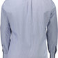 Elegant Blue Organic Cotton Shirt