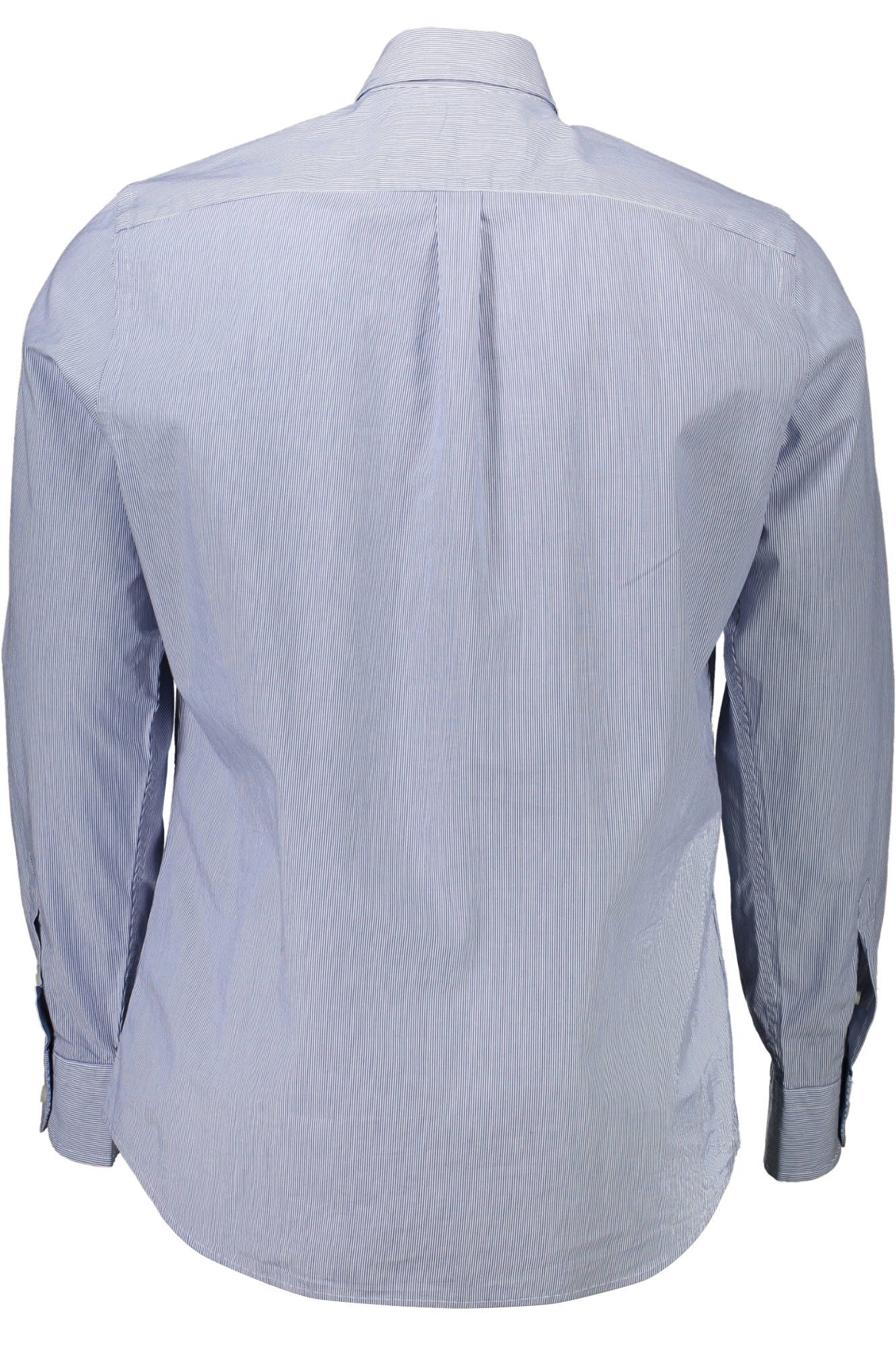 Elegant Blue Organic Cotton Shirt