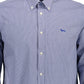 Elegant Blue Long Sleeve Button-Down Shirt