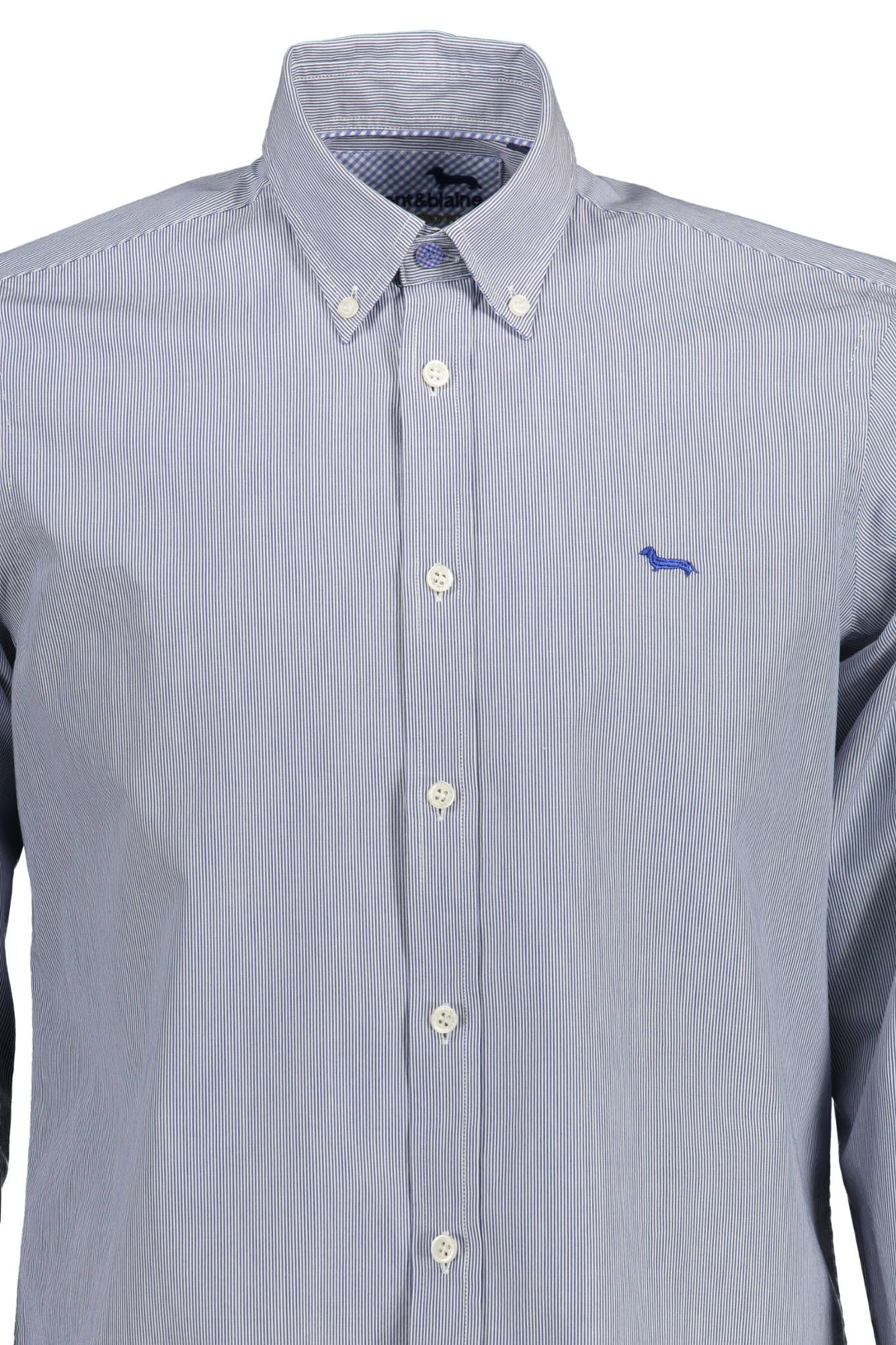 Elegant Blue Organic Cotton Shirt for Men