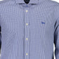 Elegant Blue Narrow Fit Long Sleeve Shirt