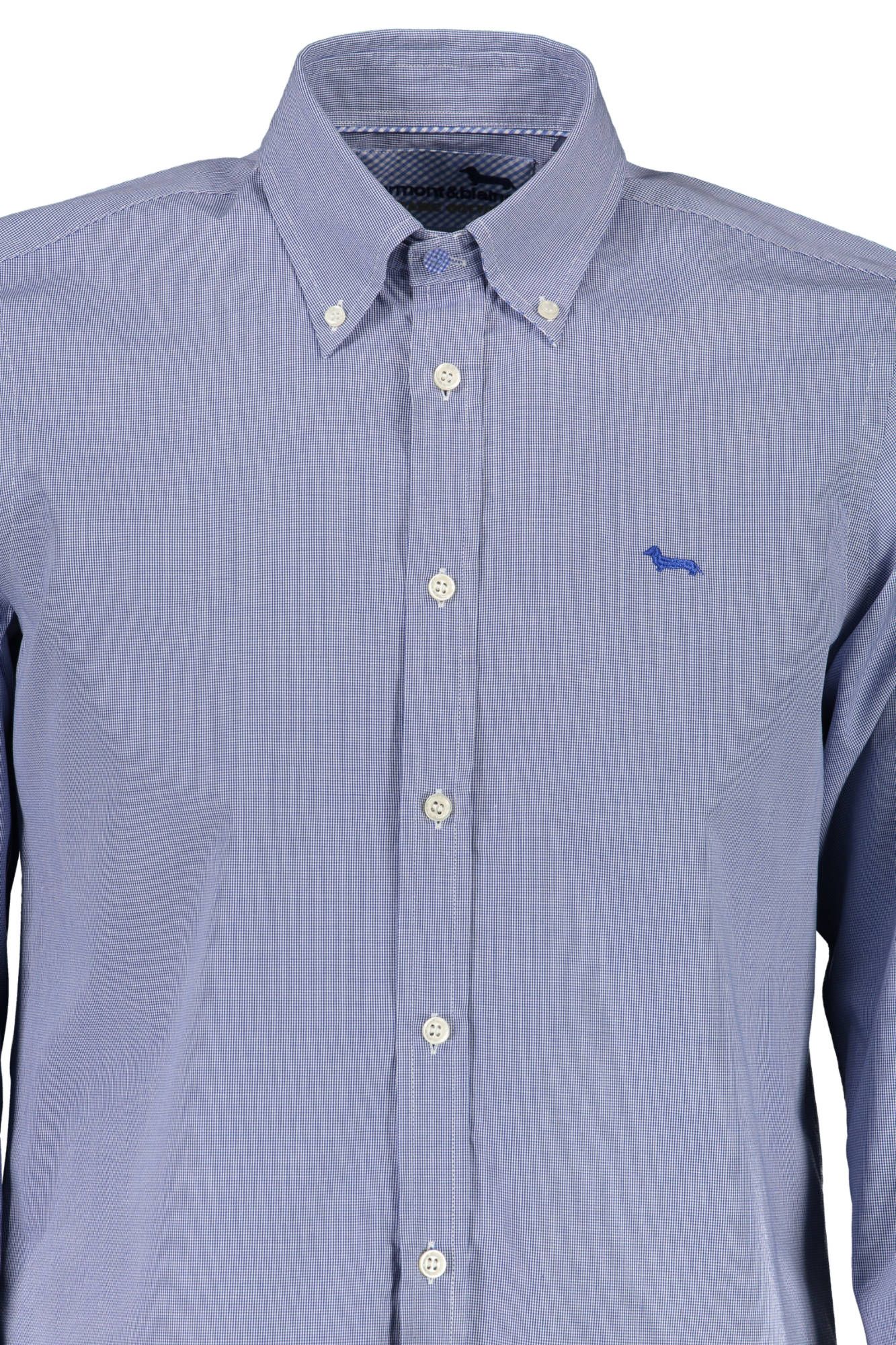 Elegant Blue Organic Cotton Shirt