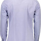 Elegant Blue Narrow Fit Cotton Shirt