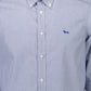 Elegant Blue Organic Cotton Shirt