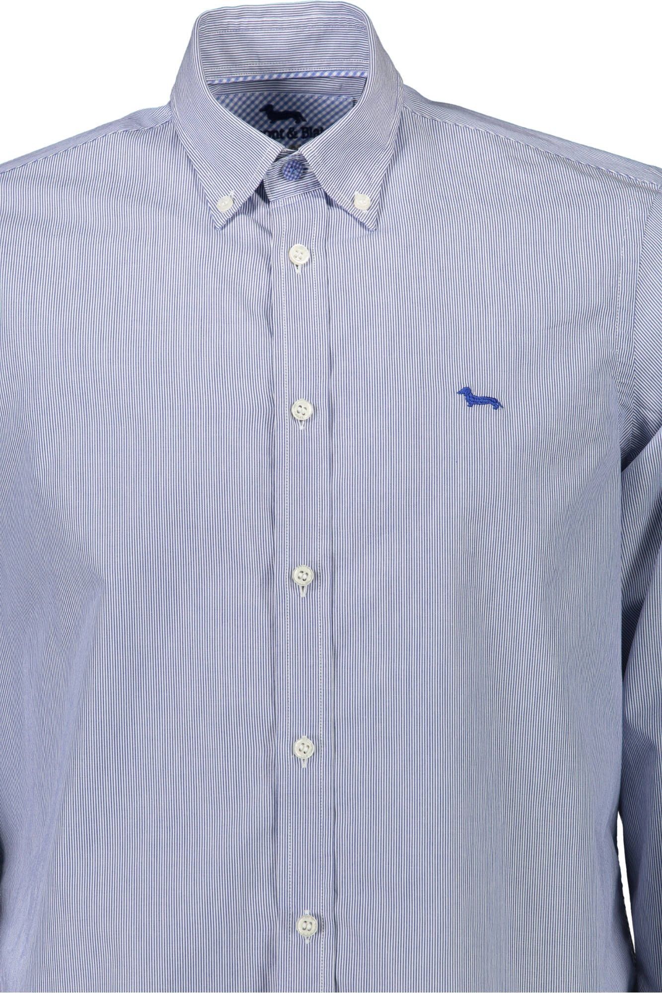 Elegant Blue Organic Cotton Shirt