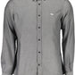 Elegant Black Cotton Men's Tailored Shirt