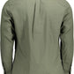 Elegant Green Long Sleeve Button-Down Shirt