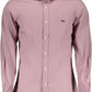 Elegant Purple Narrow Fit Men's Shirt