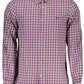 Elegant Purple Cotton Long Sleeve Shirt