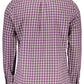 Elegant Purple Cotton Long Sleeve Shirt
