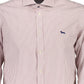 Elegant Purple Cotton Dress Shirt