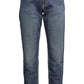 Sleek Narrow Fit Faded Jeans