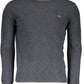 Elegant Gray Wool Sweater for Men