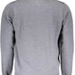Elegant Gray Wool High Neck Sweater