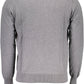 Elegant Gray Cotton Sweater for Men