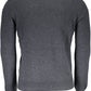Elegant Gray Wool Sweater for Men