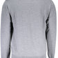 Chic Gray Wool Round Neck Sweater