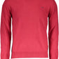 Elegant Red Wool-Cashmere Blend Sweater