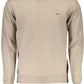 Beige Wool Crew Neck Luxury Sweater