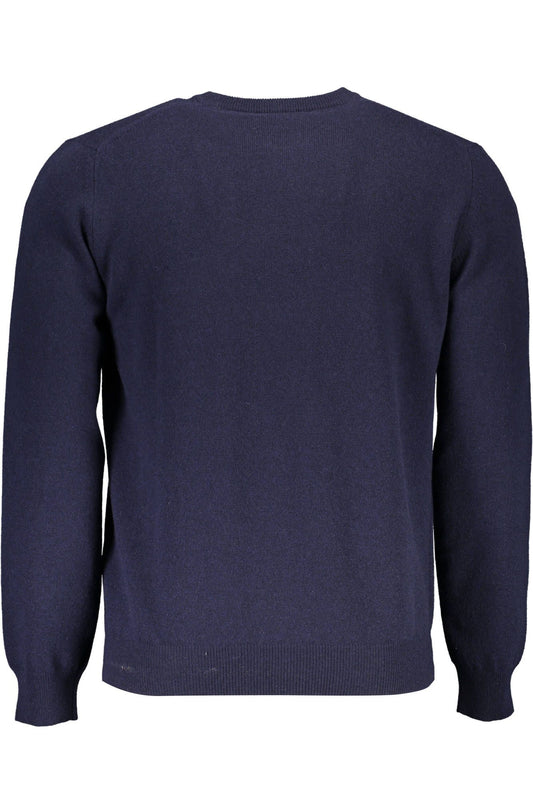 Elegant Blue Wool-Cashmere Sweater