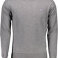 Elegant Gray Wool Sweater for Men
