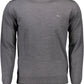 Elegant Gray Wool Sweater with Classic Logo
