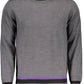 Elegant Wool Sweater with Contrasting Embroidery