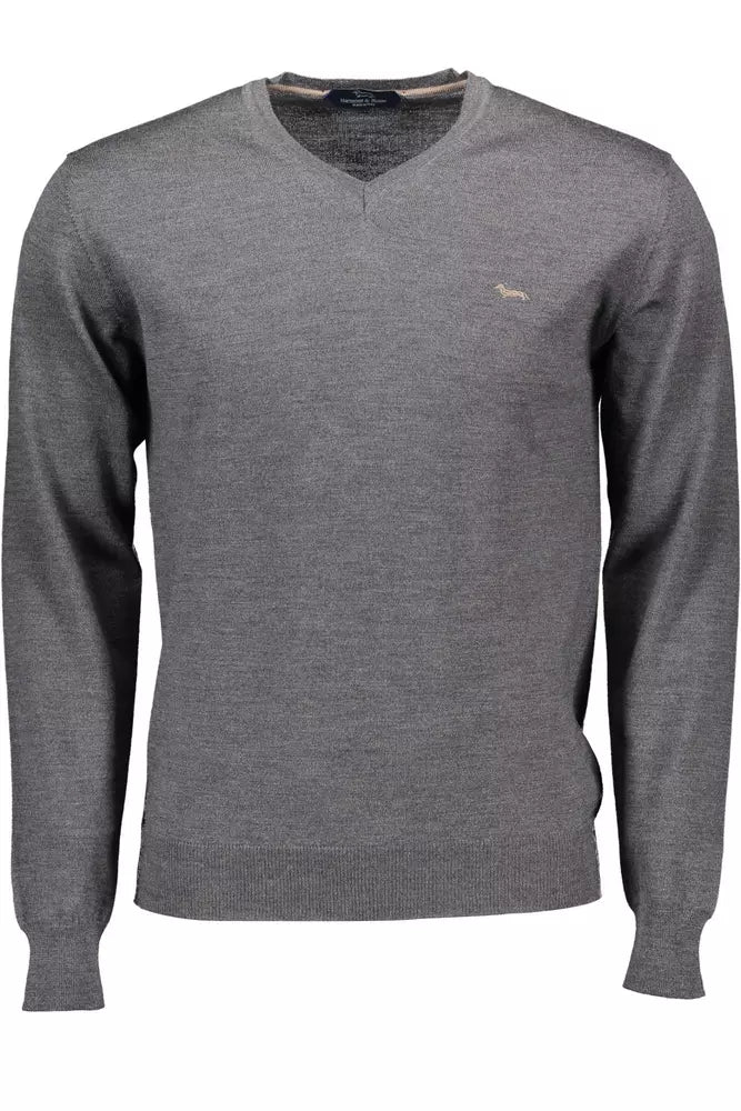 Chic V-Neck Woolen Men's Sweater