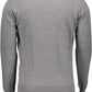 Elegant Gray Wool Sweater for Men