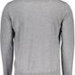 Elegant V-Neck Wool Sweater in Gray