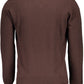 Elegant V-Neck Wool Sweater with Contrasting Trims