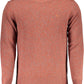 Elegant Pink Crew Neck Sweater with Embroidery