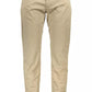 Elegant Beige Slim-Fit Trousers