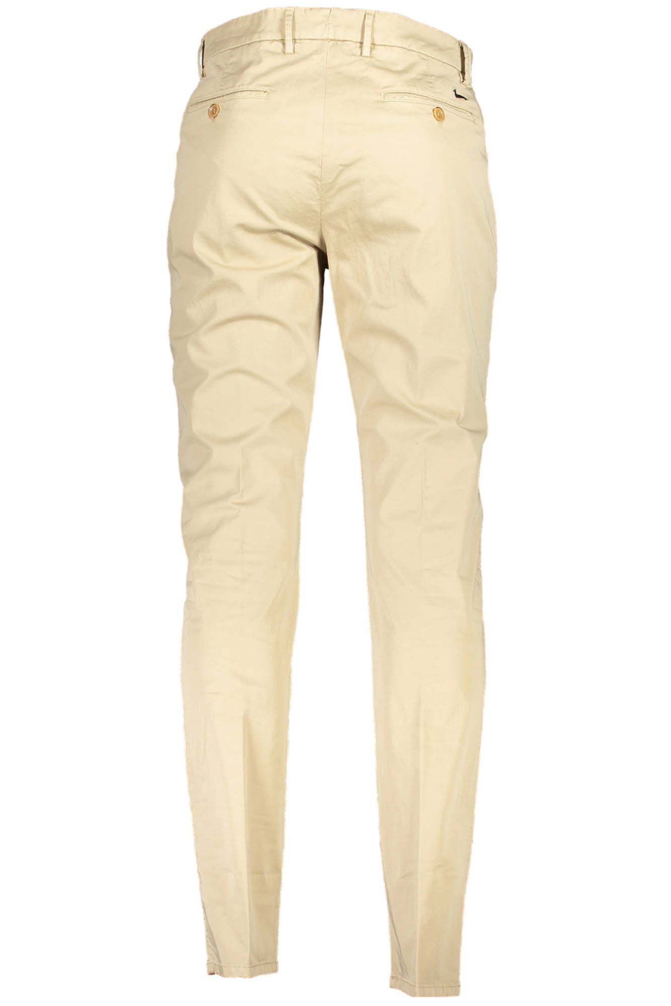 Chic Beige Narrow Fit Embroidered Trousers