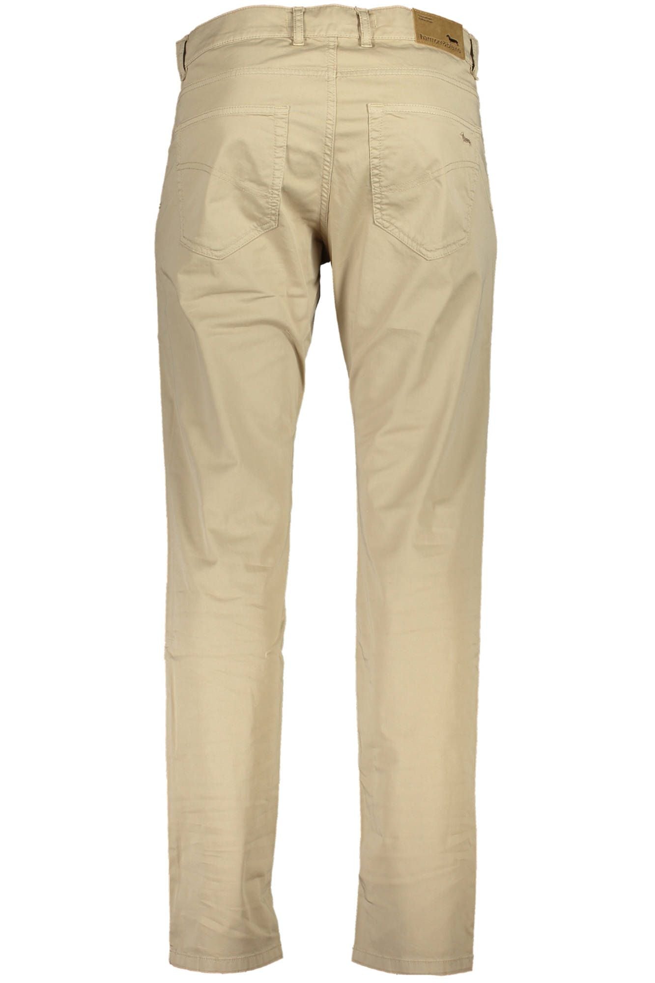 Beige Narrow Fit Embroidered Trousers