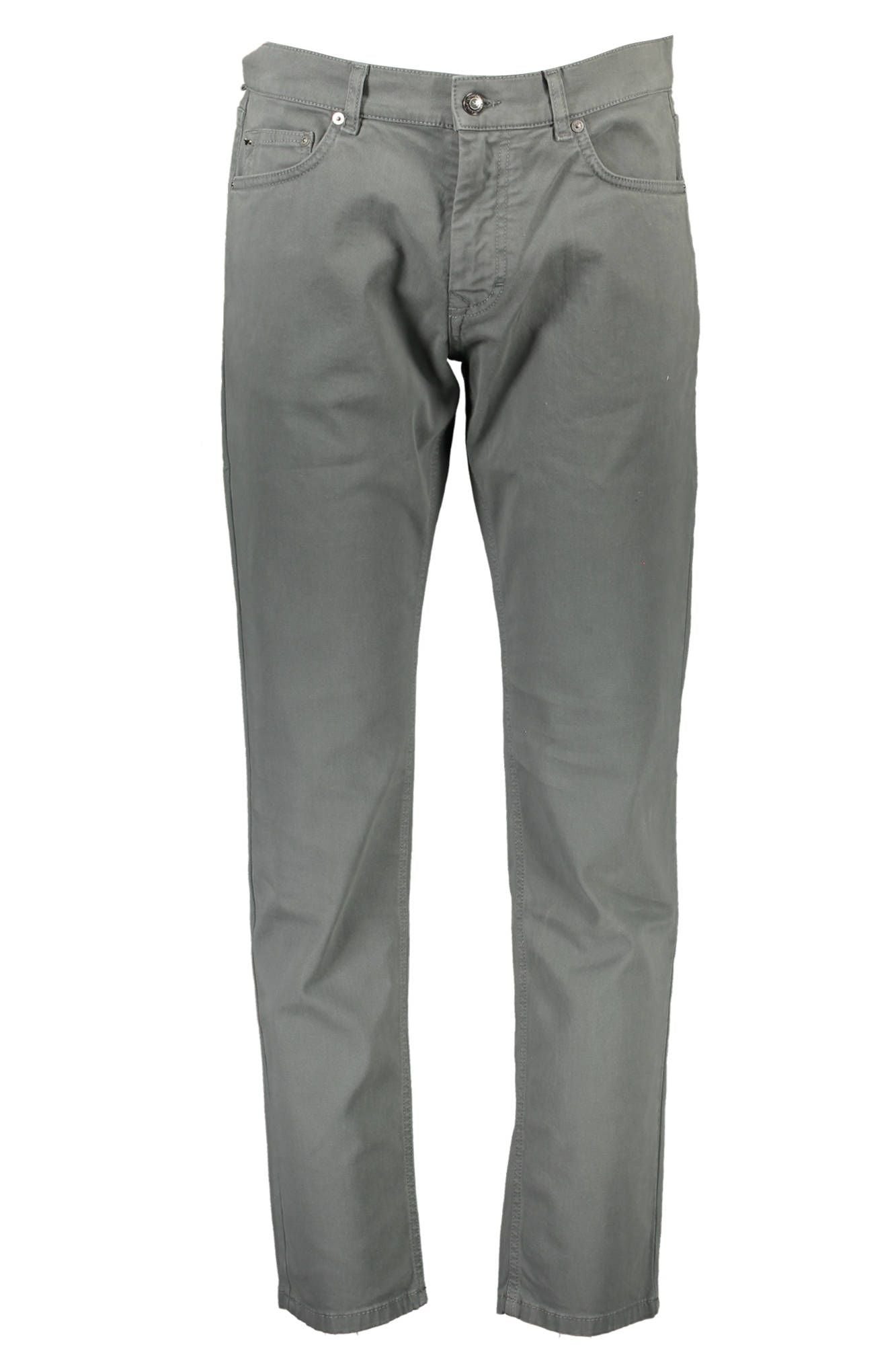 Sleek Gray Narrow Fit Trousers