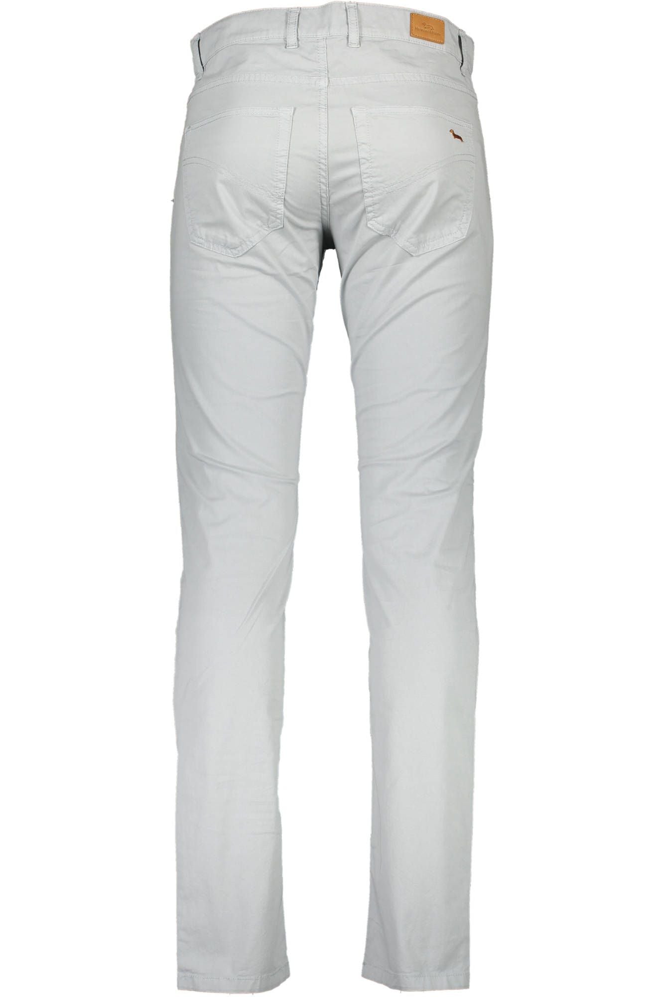 Elegant Gray Cotton Trousers with Signature Logo