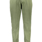 Chic Green Narrow Fit Tailored Trousers