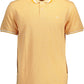 Vibrant Orange Regular Fit Polo Shirt with Logo