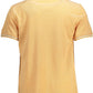 Vibrant Orange Regular Fit Polo Shirt with Logo