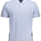 Elegant Light Blue Cotton Polo Shirt