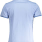 Chic Light Blue Short-Sleeved Polo Shirt