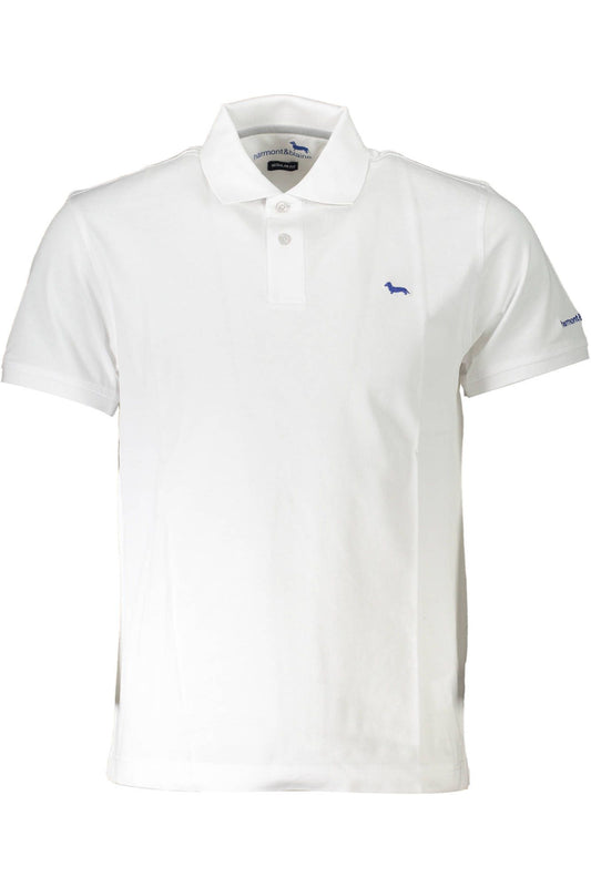 Elegant White Embroidered Polo