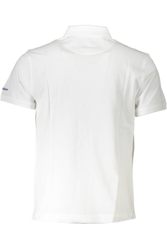 Elegant White Embroidered Polo