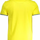 Chic Yellow Slim-Fit Polo with Contrast Detailing