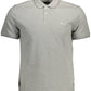 Sleek Gray Contrast Detail Polo Shirt