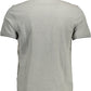 Sleek Gray Contrast Detail Polo Shirt