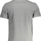Sophisticated Gray Cotton Polo with Embroidery Detail