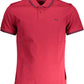 Sleek Red Short-Sleeved Polo for Men